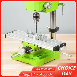 Mini Precision Milling Machine Bench Drill Vise Fixture Worktable Adjust Coordinate Cross Workbench for Drill and Drill Stand