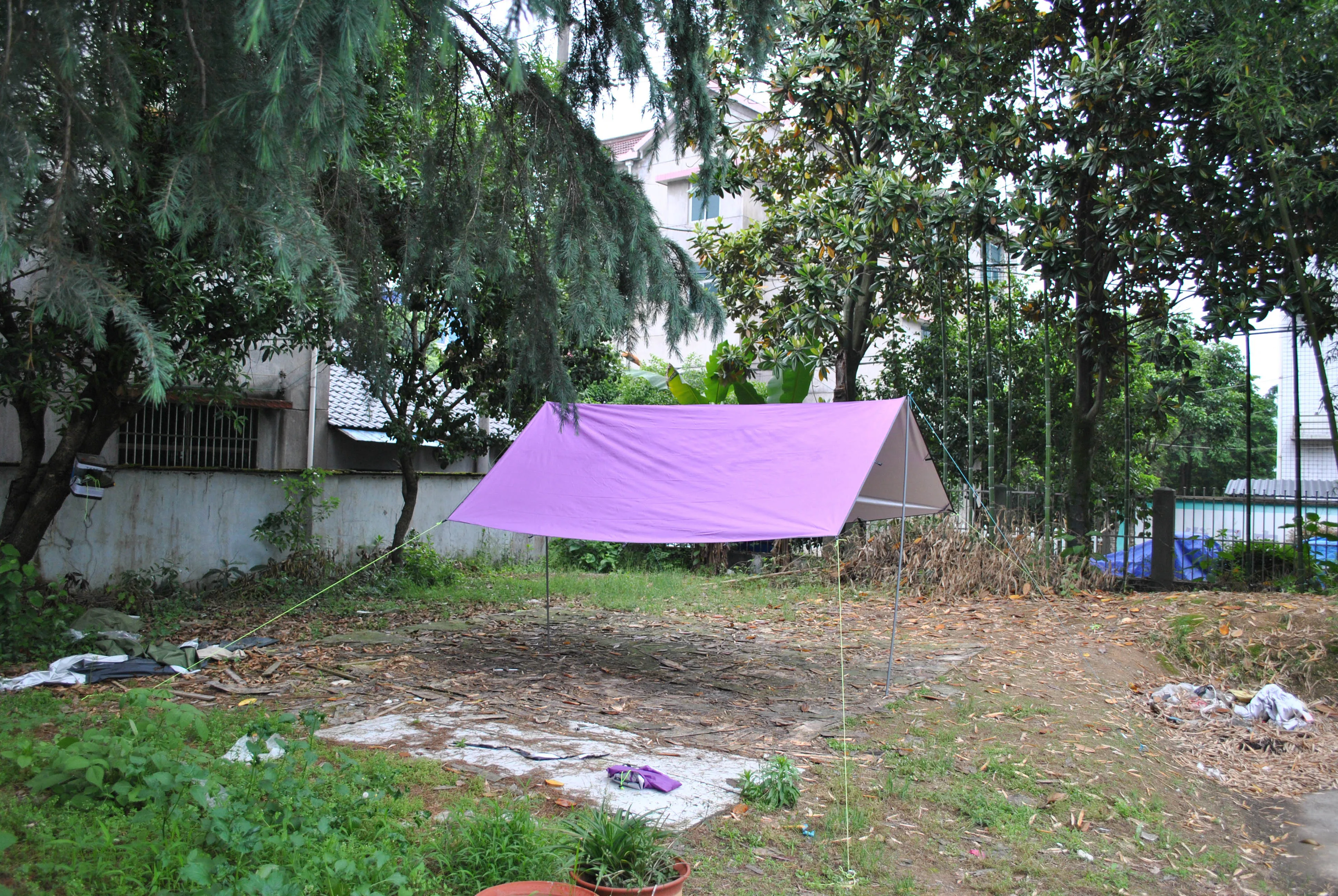 Tenda con telone multifunzionale di vendita calda, grande telone da campeggio CZX-597, telone amaca, mosca antipioggia per amaca per 3-4 persone, te