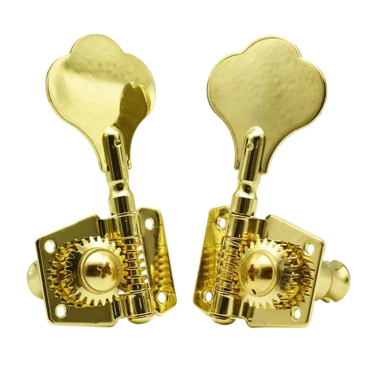 (ABYM) 4PCS Guitar Bass Tuners Tuning Pegs Keys Machine Heads Open for 4 String Electric Bass Durable Precision Bass Tuner B