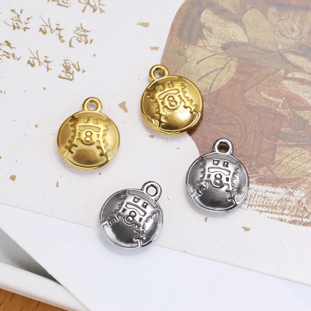 

Cordial Design 50Pcs 14*17MM Hand Made/Charms For Necklace/Ball Shape/Jewelry Findings/DIY Stainless Steel Pendant #195243