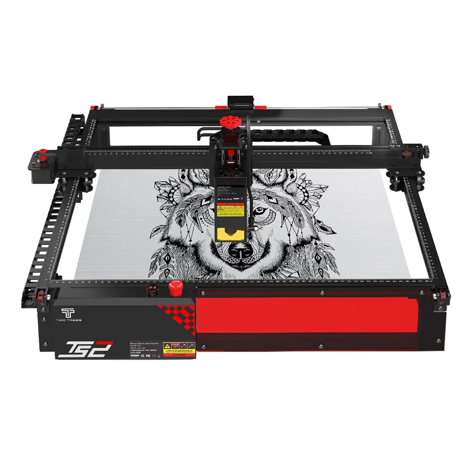 Two Trees TS2 20w Multifunctional Low Price Atomic Stack Metal Cutting Engraving Printing Machine Keychain Bottle