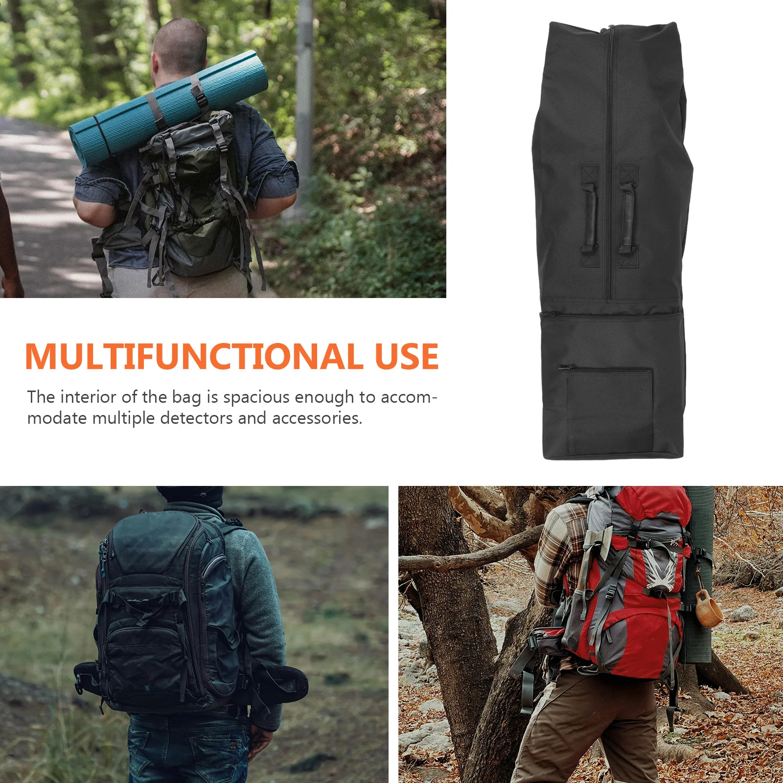 

Metal Bag Lightweight Large Capacity Portable Carry Bag Outdoor Metal Detecting Tool Protector