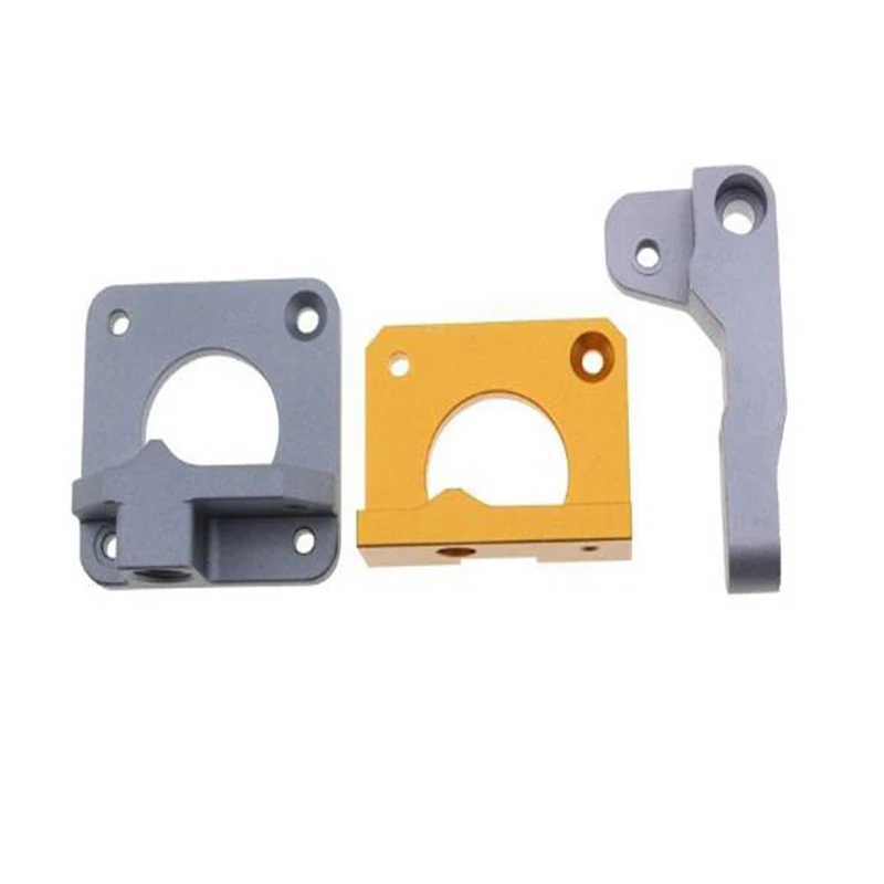 High-Quality Cnc Machining Three Color Anodized Aluminum Oxide Bracket Seats, Design Drawings Customized Metal Parts