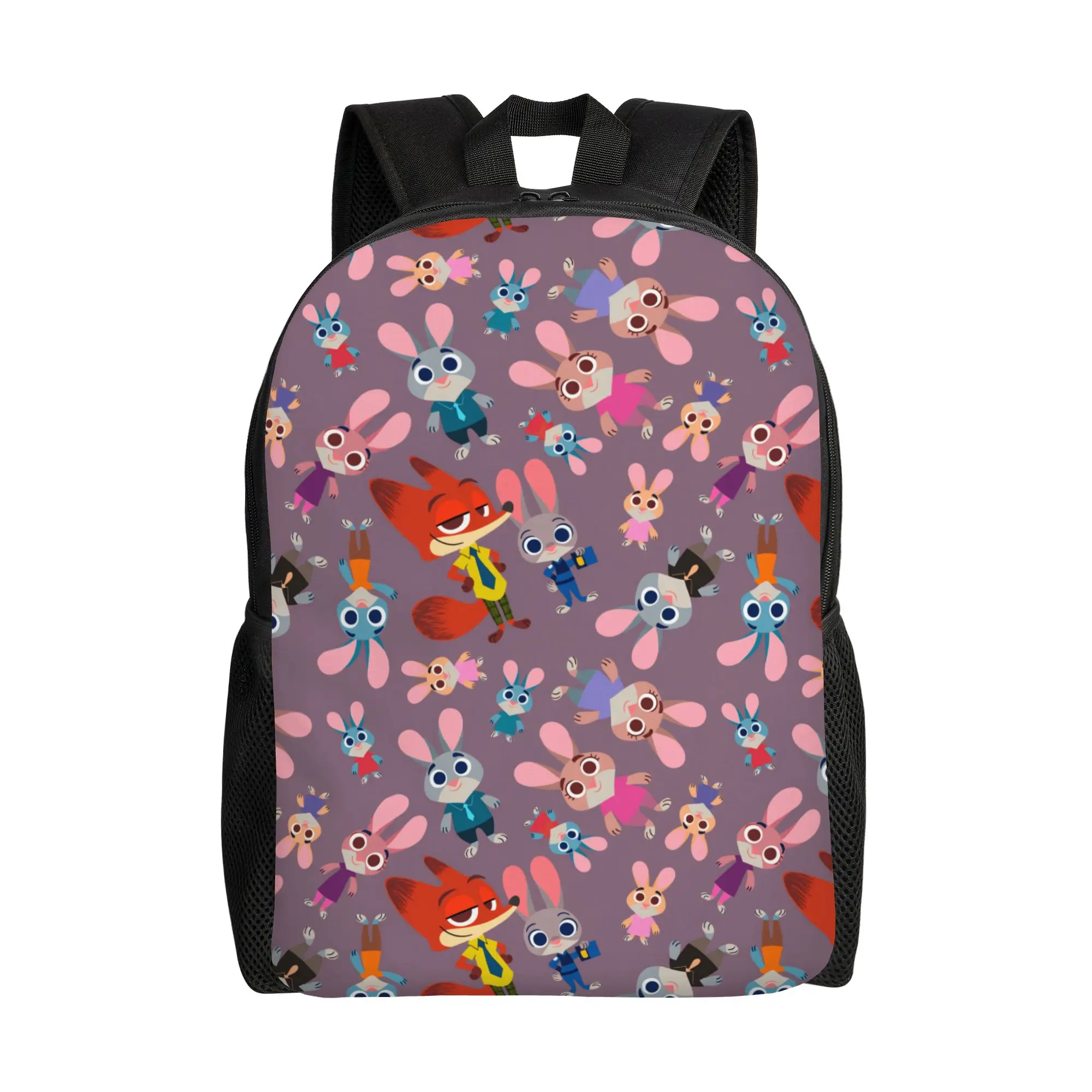 

Рюкзак Zootopia Judy & Nick Bunny, рюкзаки для тренировок, женские и мужские рюкзаки высокого качества, прочные школьные сумки, красивый рюкзак