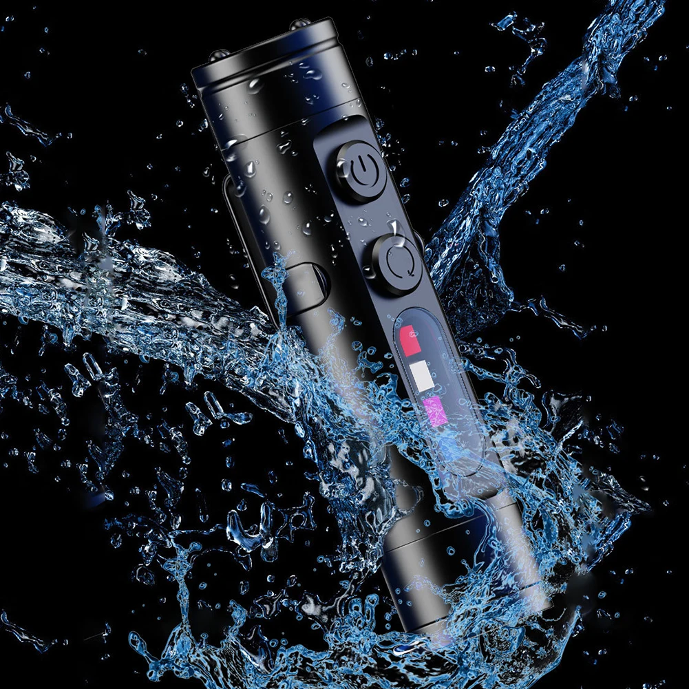 

Mini Flashlight Emergency Work Light USB-C Rechargeable UV Lamp with Magnetic Tail Camping Walking Light with Hat Clip ﻿