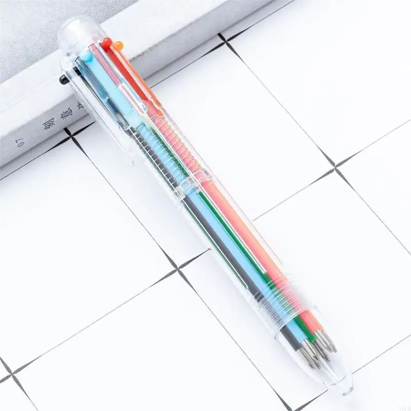 

Y5lb 10pieces Выдвижные сетчатые разноцветные шарики Pen 10 Color-in-1 Письмовая ручка 1,0 мм плавно для написания