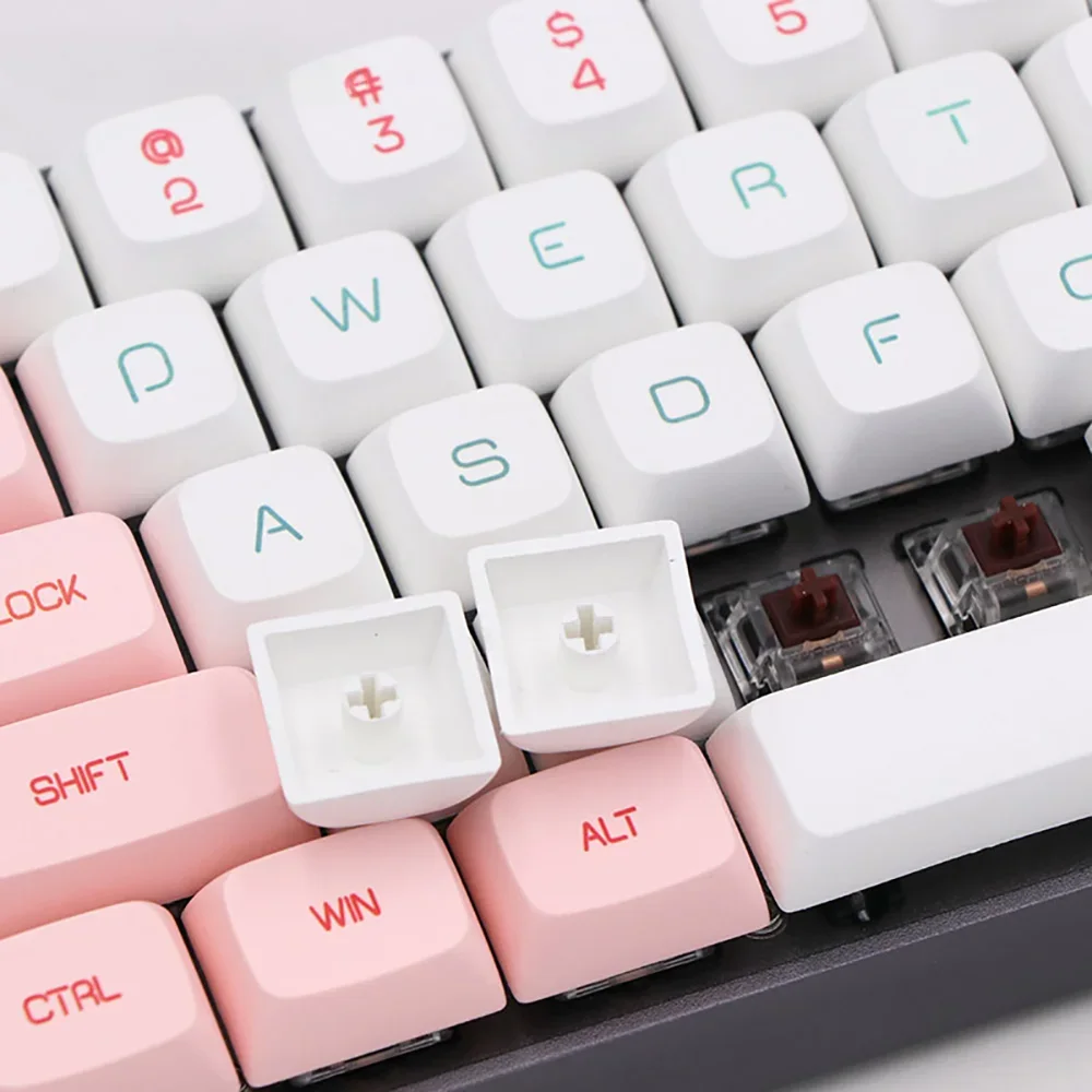 'Factory Wholesale Black DSA Japanese White Blank POM Jelly KBDfans Korean Vs Custom Macaron Theme XDA Profile Keycap Set