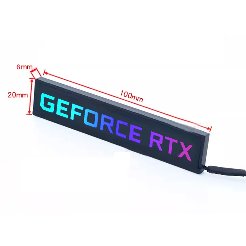 Panel lateral de tarjeta gráfica RGB para RTX 4080 4090 3080 3090 AMD RX6900 7900 GPU Modify 5V 3PIN ARGB AURA SYNC PC Case DIY MOD