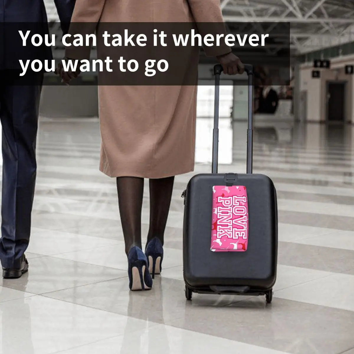 Amor rosa saco de maquiagem organizador de cosméticos armazenamento dopp kit de higiene pessoal saco de cosméticos para mulheres beleza viagem lápis caso