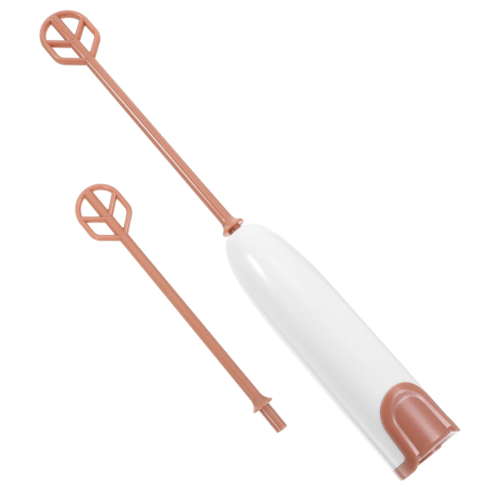 

Milk Powder Mixer Extended Handle Baby Formula Stirrer Coffee Juice 2 AA New Warm White Portable Handheld