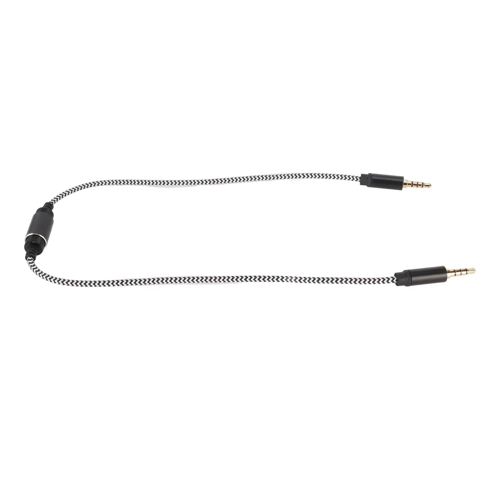 Professional 3.5mm Bidirectional Recording Cable, Noise Reduction for mobile Phone, for pc , for stereo , for office 