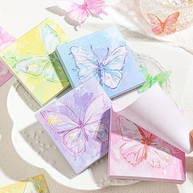 

Блокнот-бабочка — нелипкие блокноты для студентов, многослойные журнальные украшения и скрапбукинг, офисные аксессуары