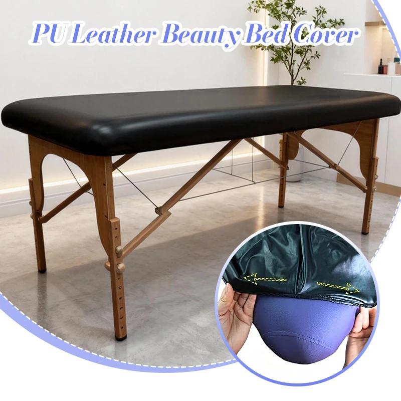 

﻿PU Leather Fitted Mat Massage Bed Cover Replacement Sheet For Beauty Spa Salon Professional Nursing Massage Table Protector﻿