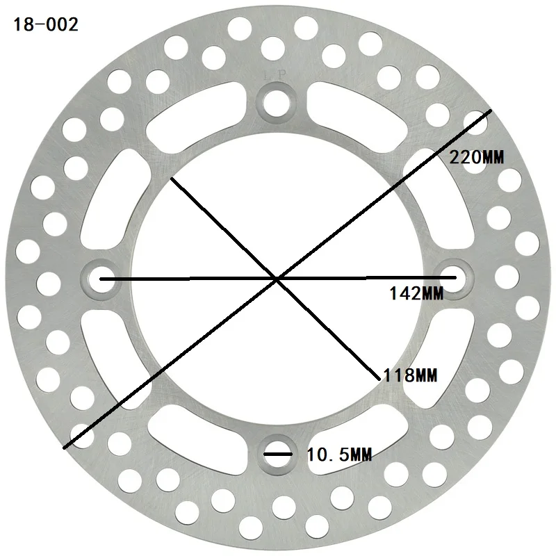 OZOEMPT Motorcycle Rear brake disc/plate Apply to DR250 90-95 DR250E 93-95 DR250R 95-00 DR250RL 95-99 DR250RX Jebel XG 2000