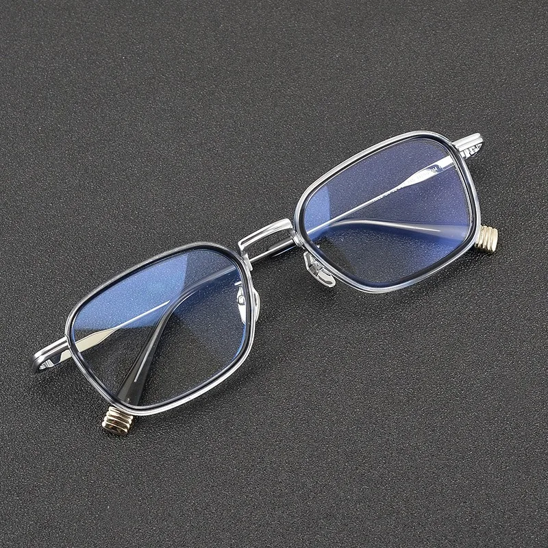 Pure Titanium Acetate Square Glasses Frame KJ22 Anti Blue Light Eyewear Prescription Men Reading Myopia Women Eyeglasses Oculos