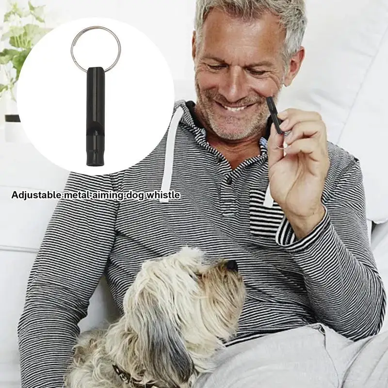 Dog Whistle To Stop Barking Adjustable Dog Recall Whistle Anti Barking Ultrasonic Tool Portable Dog Training Behavior Aids Stop