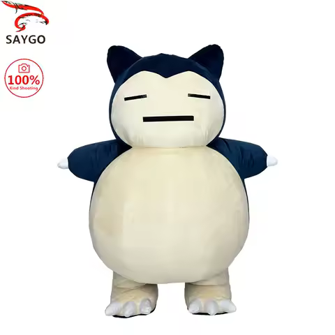 SAYGO Cartoon Kirby Beast Inflatable Plush Costume Adult Character Cosplay Party Halloween Performance Funny Prop Costume