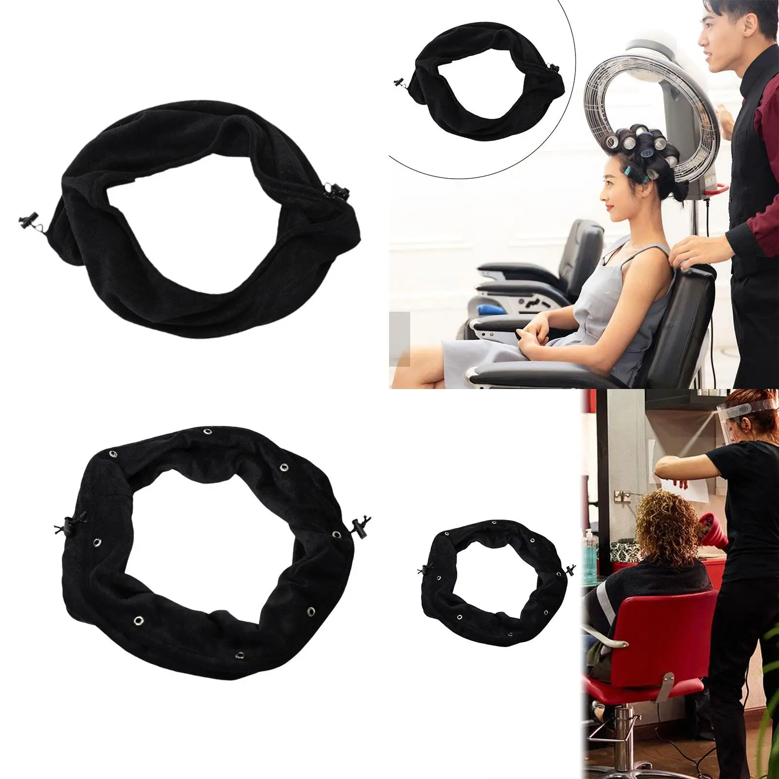 Hair Salon Steamer Cap Soft Cloth Reusable Hat for Hair Dyeing Treatment Mask and Spa Care