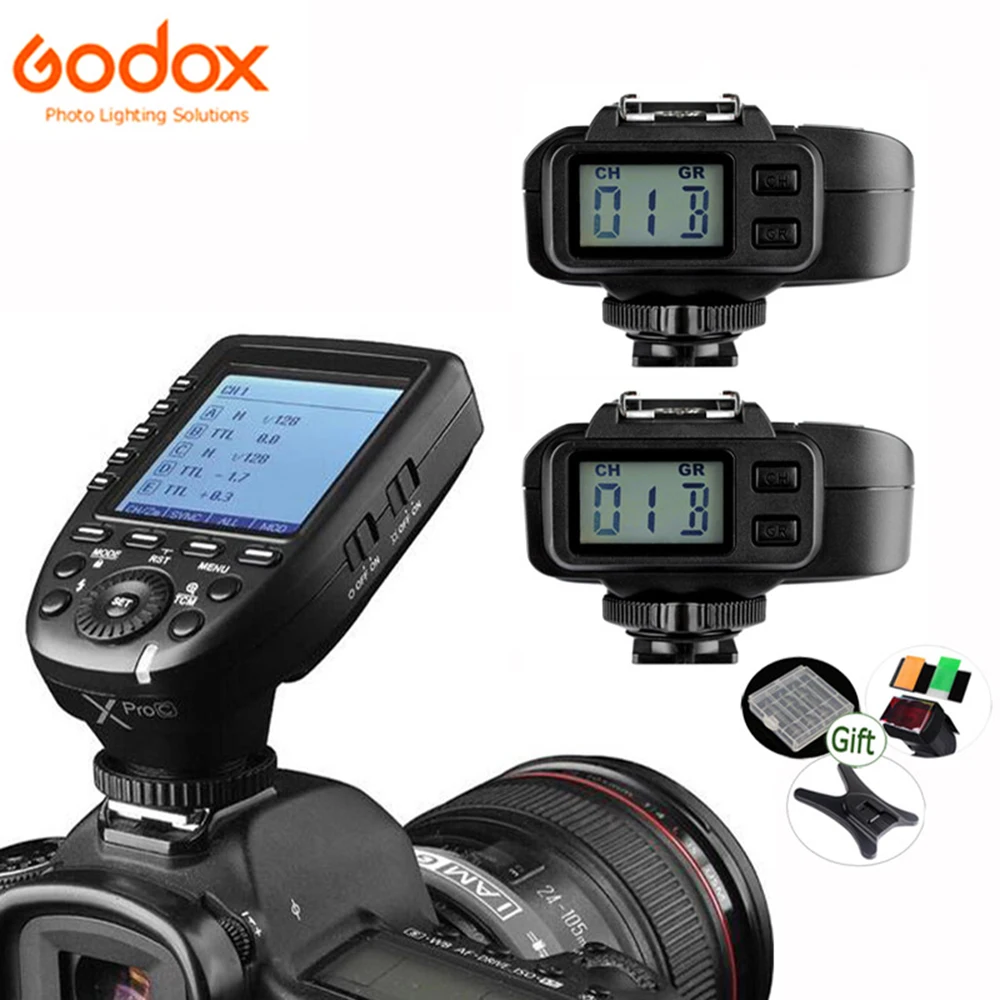 

Godox XPro-C XPro-N XPro-S TTL Transmitter + X1R-C X1R-N X1R-S Receiver 2.4G HSS Flash Trigger for Canon Nikon Sony Camera