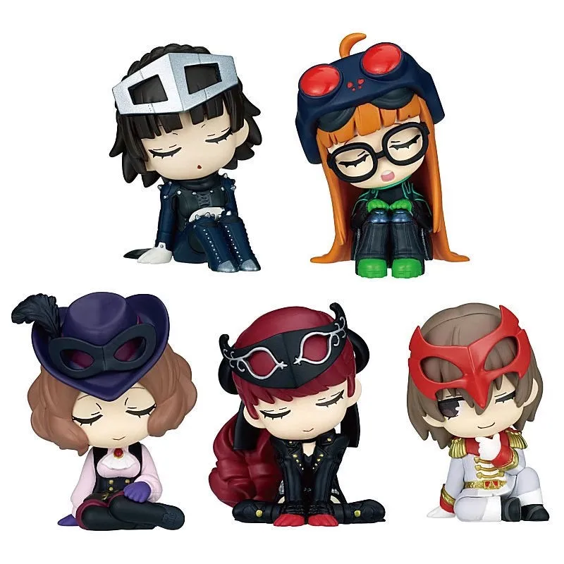 

TOMY Genuine 5Pcs Gashapon QUEEN NAVI ペルソナ5 Vol.2 Toys For Kids Gift Collectible Model Ornaments