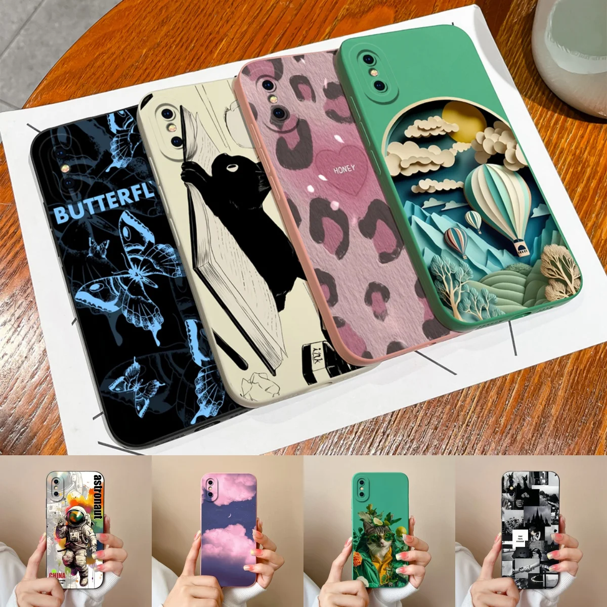 For Apple iPhone X XS XR XS Max Cases Fashion Love Heart Balloon Camera Protection Durable Shockproof Cover For iphone x Funda