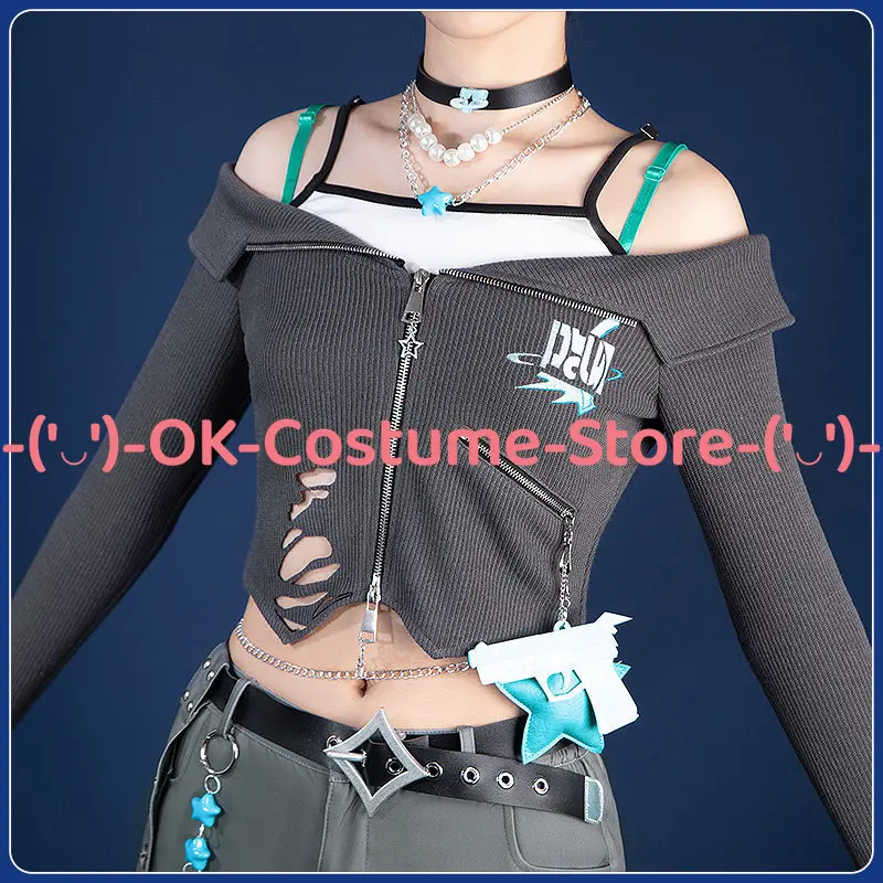 [Customized Size] NIJISANJI VTuber Twitch X Y4T4 Reina Cosplay Costume Watch Rei7 Outfit Halloween Carnival Party Uniform Suit view 3