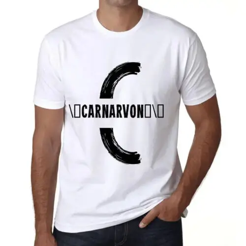 Herren Grafik T-Shirt Carnarvond0 Öko-Verantwortlich Vintage Jahrgang Kurzarm