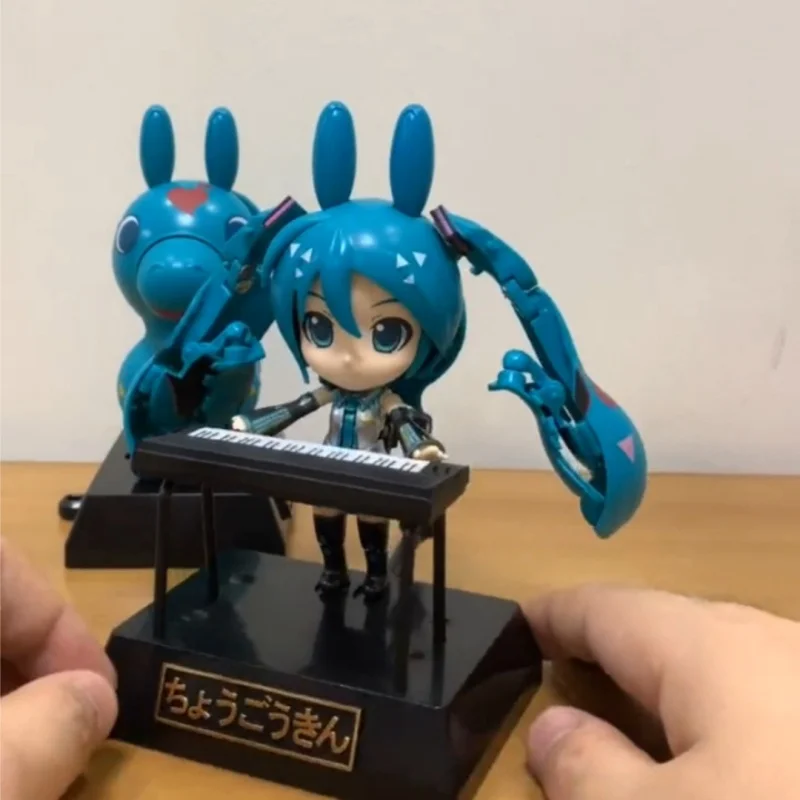 Bandai Super Alloy V Family Hatsune Miku Deformable Alpaca Rody Q Edition Finished Movable Hatsune Miku Figures Model Toy Gift