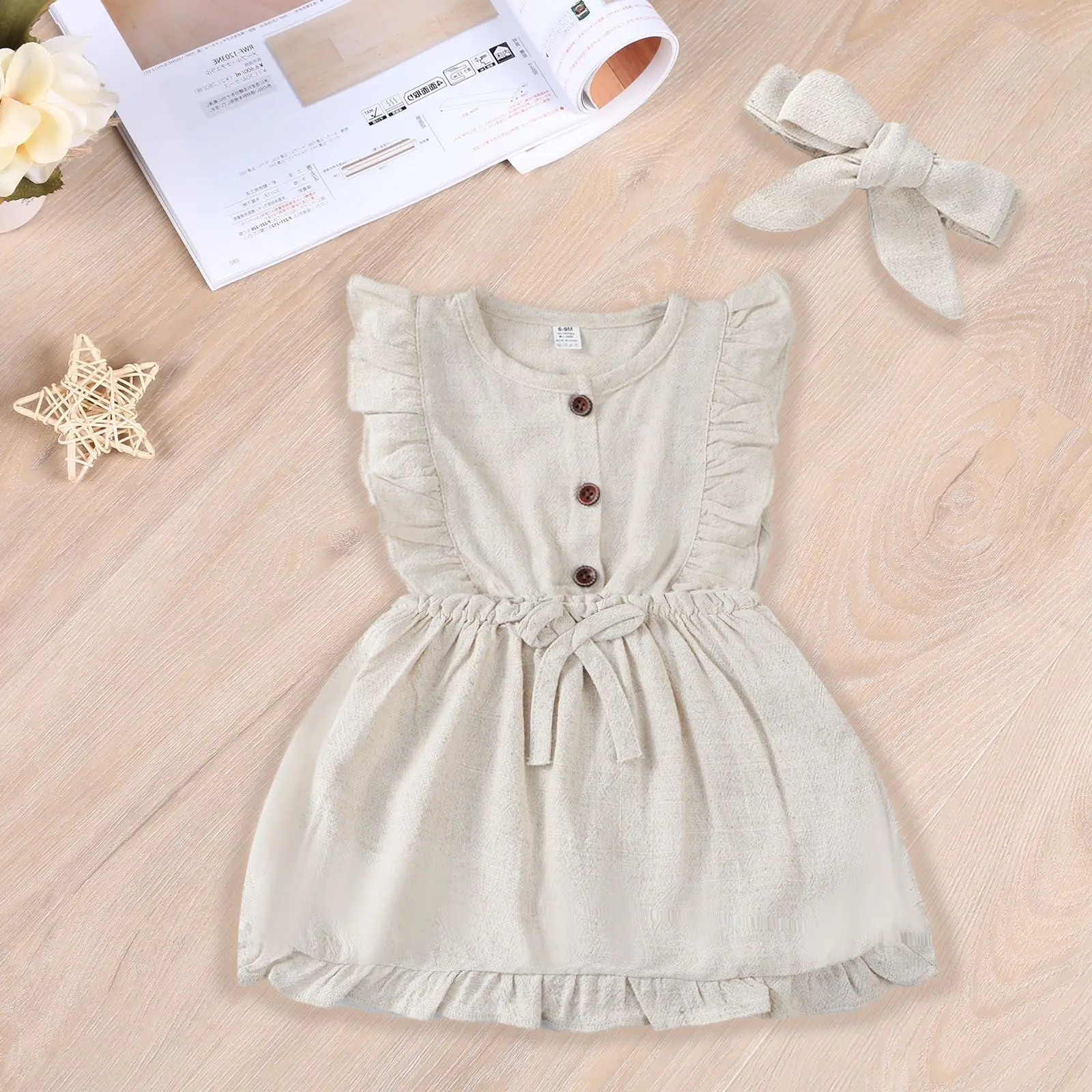 Summer Newborn Baby Girls Dress Romper+Skirt Set Infant Child Suit With Hair Band Birthday Shower Gift Sleevless Lace Clothes