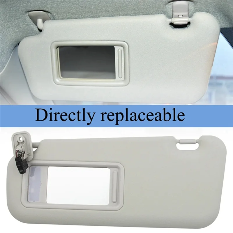 1 Pair Sun Visor with Makeup Mirror for 3 2010-2013 Automotive Interior BBM2-69-320C-75 BBM3-69-320C-75