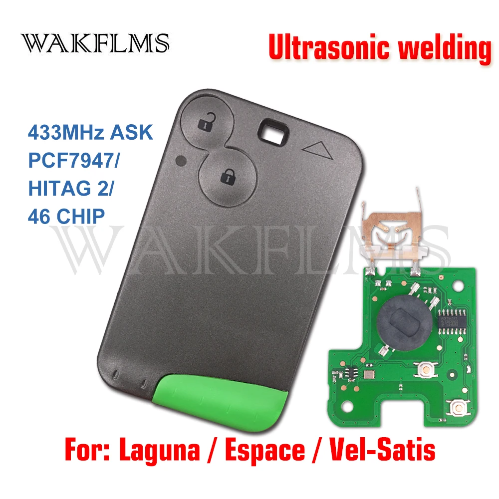 Ultrasonic welding Smart Remote Key Card Key for Renault Laguna Espace Velsatis 2001 2002 2003 2004 2005 2006 2007 2008 2009