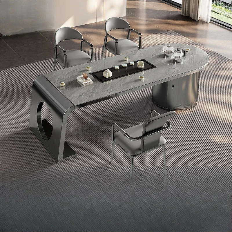 Living room Office Home tea table Balcony Kung Fu coffee table Tea table Boiling water integrated