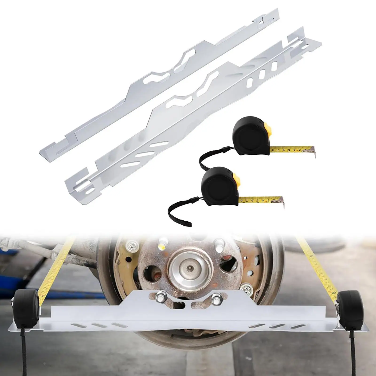

Iron Wheel Alignment Plate Convenient Storage Accurate Measurement Toe Alignment Automotive Tools for Sheet Metal Repair
