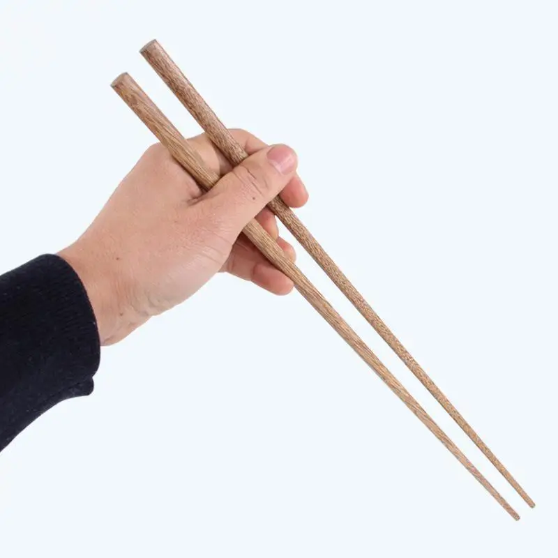 1Pair 32cm Length Deep Fry Kitchen Tools Noodle Chopsticks Food Sticks Chinese Style Lengthen Hot Pot Wooden Cooking