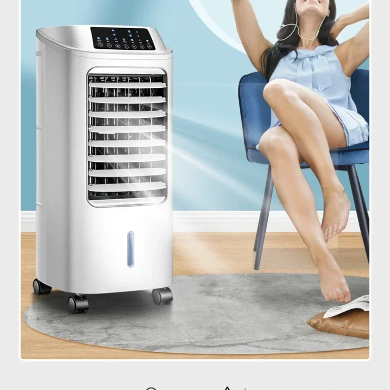 Refrigeration Air Conditioner Fan Water-cooled Tower Fan Movable Ice and Water Cooling Fan Vertical Humidification Chiller