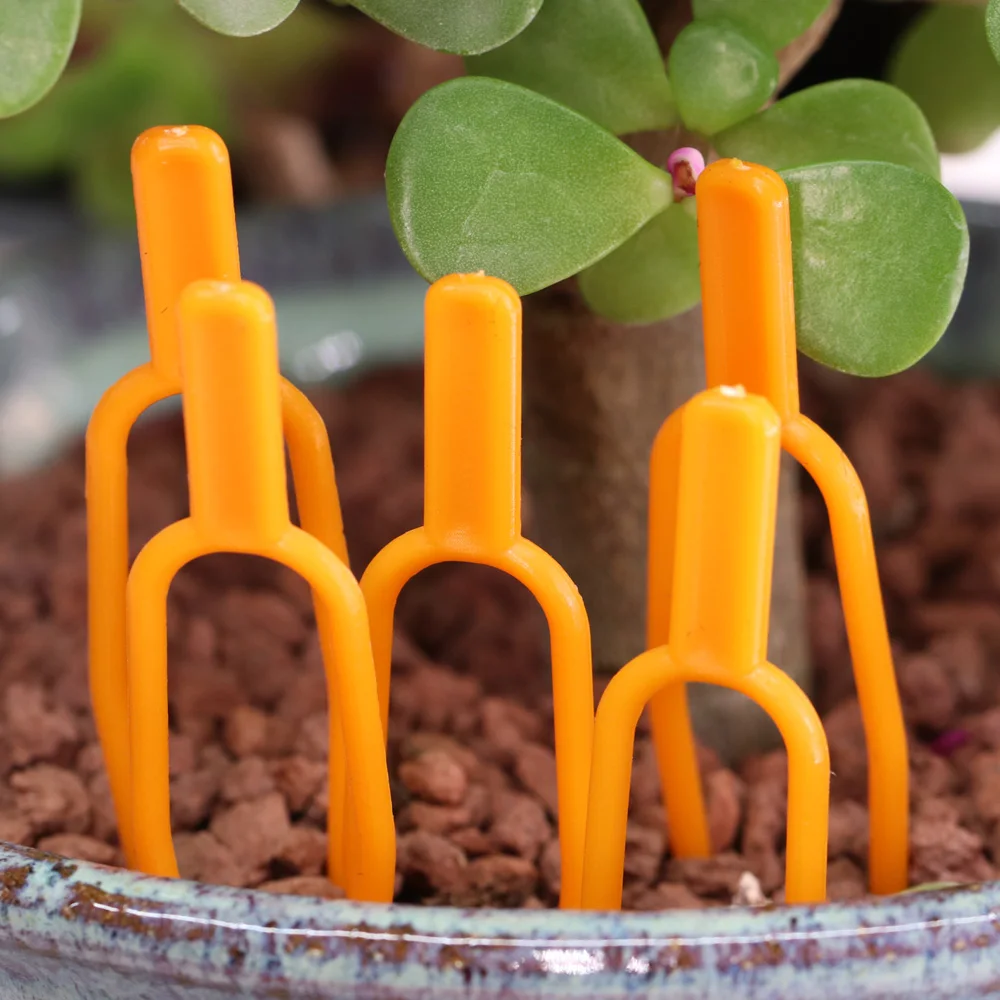 50PCS Plant Stem Stolon Fixator 55MM 65MM Garden Strawberry Planting Fork Watermelon Fastening  Fixture Clamp Clip Plant Support