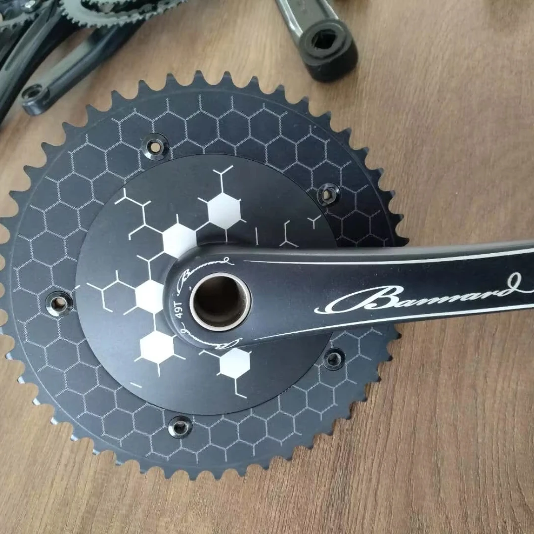 

T100-T1 Alloy BCD144 49t 50t Bicycle Parts Fixie Tracking Single Speed Bike Crank 165/170mm Fixed Gear Crankset For Single Speed
