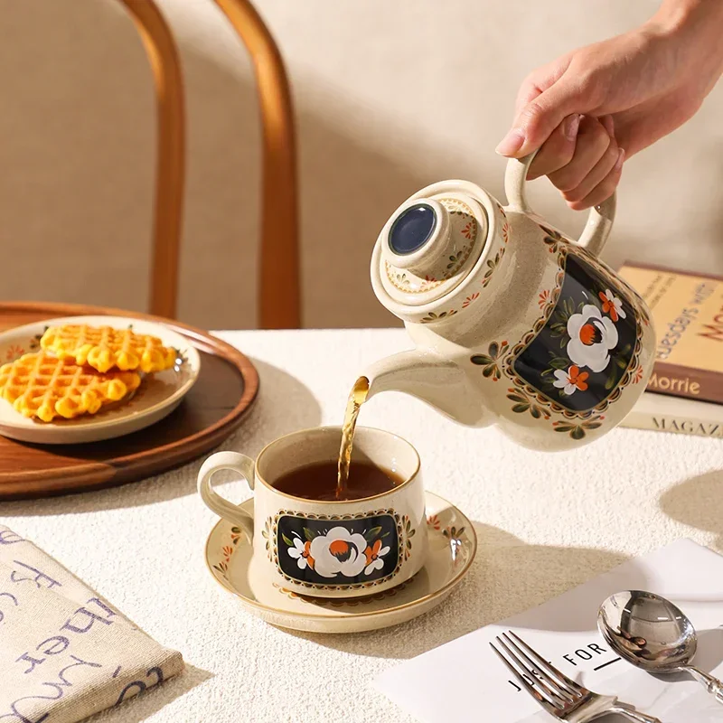 3PCS Tea kettle water cup set Coffee cup delicate birthday gift housewarming gift box