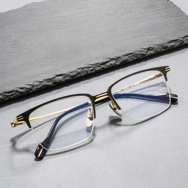 

Exquisite Fashion Square Alloy glasses frame men women optical Myopia Presbyopia prescription Lenses attachment Retro eyewear