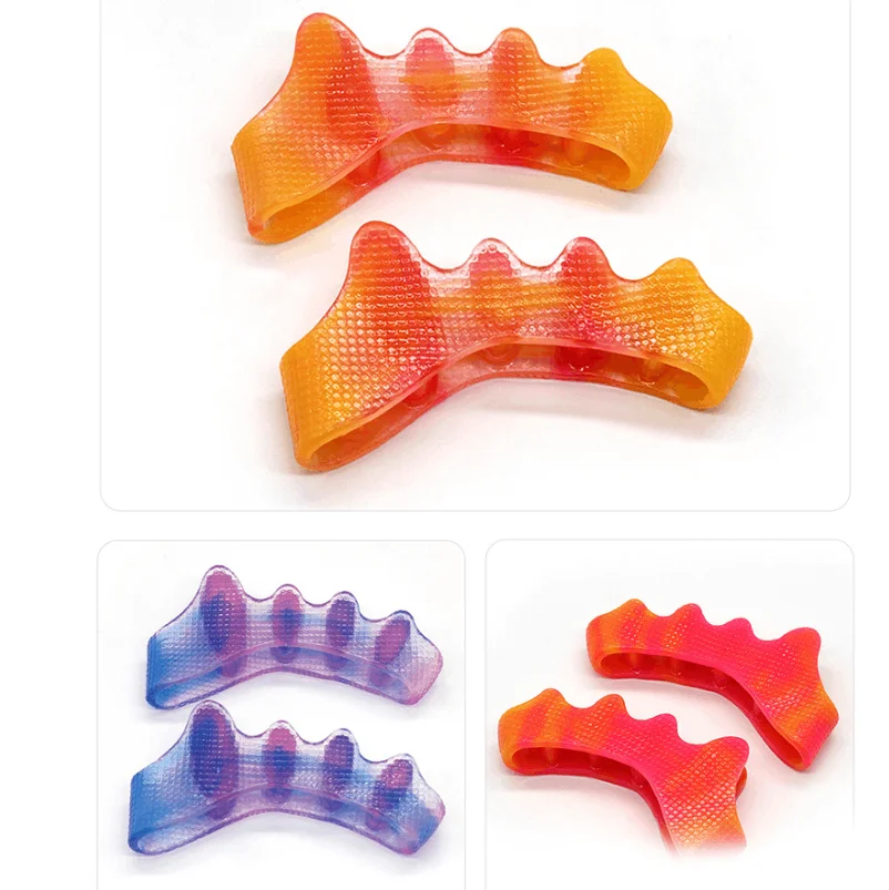 

1/5Pairs Stretchers Silicone Foot Care Massage Points Orthosis Toe Separator Stretchers Corrective Orthosis Finger Protector