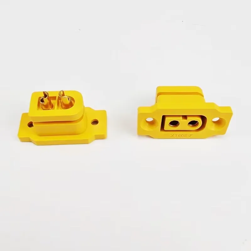 

5 шт./10 шт. XT60E-F гнездовой разъем большого тока, золотой/латунный никелированный разъем, адаптер питания для подключения батареи для модели RC