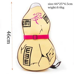 New Anime NARUTO Gaara figure gourd shape PU leather backpack shoulder bag student schoolbag Cosplay props model toys gifts