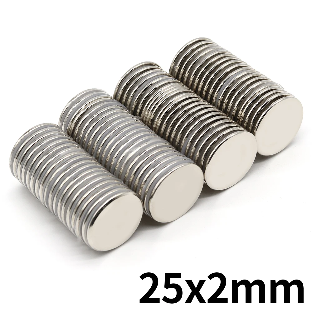 

Neodymium Magnet 25x2 Round 25mm x 2mm N35 NdFeB Super Powerful Strong Permanent Magnetic imanes de neodimio 5/10/20Pcs