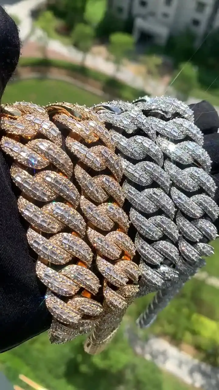 Хип-хоп 5A + CZ Stone Bling Iced Out 20 мм большое тяжелое однотонное круглое кубинское