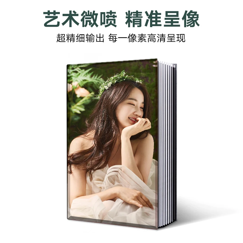 Aangepaste fotoalbum aangepaste fotoboek creatie acryl studio trouwfoto's kinderen paren foto