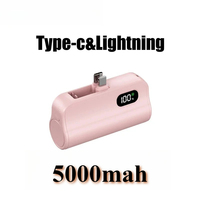 Xiaomi Mini Power Bank 5000mAh 2-in-1 Large Capacity LED Digital Display Portable Fast Charging External Battery for IPhone New