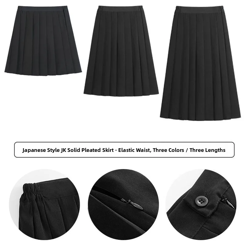 Graduation Girl's  Skirt Set JK Uniform Plaid Short Skirt High School Student Semi-Body School Uniforms Summer Fashion