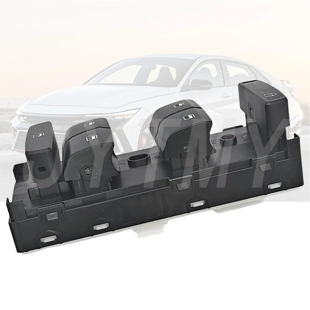 مفتاح نافذة رئيسي للطاقة لشركة Hyundai Elanta 2022-2024 زر التحكم في رافع الزجاج الأمامي الأيسر ملحقات السيارة 93571-AA0004X