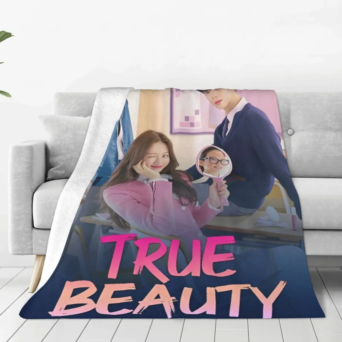 True Beauty Series Hwang In Youp Cha EunWoo Warm Blanket Star Art Plush Throw Blanket Living Room Flannel Bedspread Bed Cover