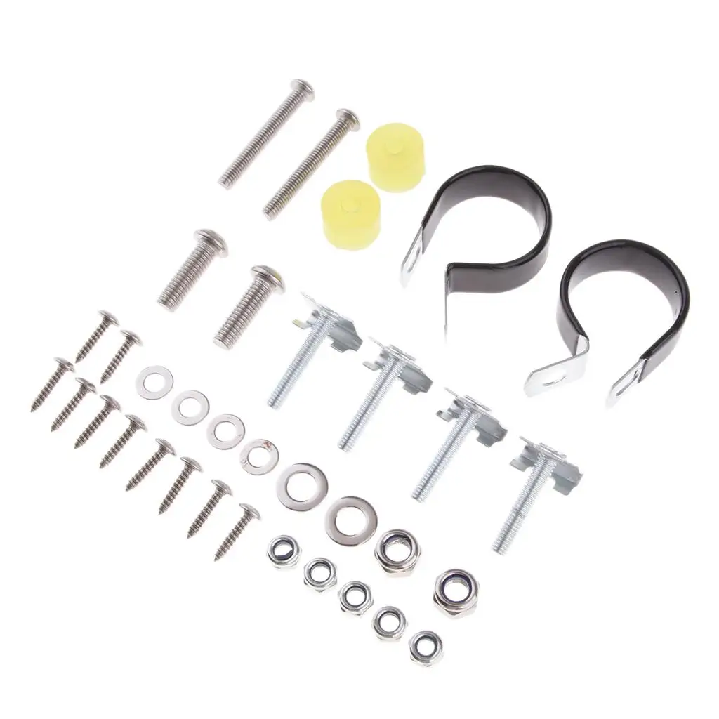 

Lower Vented Fairings Mounting Hardware Metal Clamp Clips and Screws Kit for Touring Motorcycle Lower Fairing Installation